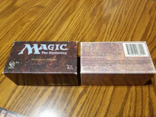 Magic The Gathering Vintage 1993 Collector ' s Edition Box W/ 42 CE Basic Land MTG 2