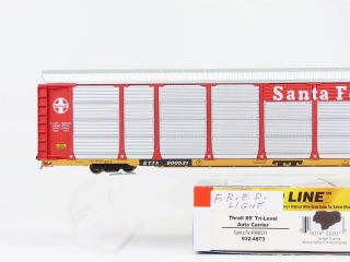 HO Scale Walthers 932 - 4873 Santa Fe Thrall Tri - Level Auto Carrier 900531 RTR 2