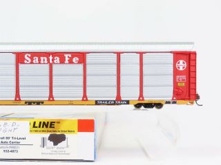 HO Scale Walthers 932 - 4873 Santa Fe Thrall Tri - Level Auto Carrier 900531 RTR 3