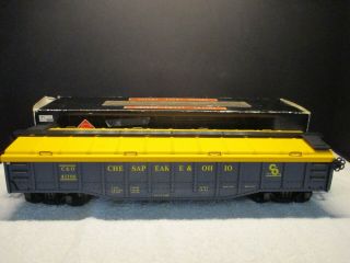 Aristo Craft G Scale Train Covered Gondola Car,  Chesapeake & Ohio 41106