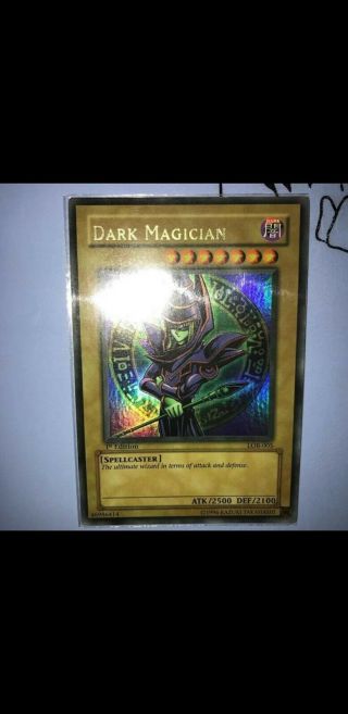 Dark Magician Lob - 005 1st Edition Near Fast.