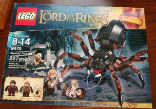 Rare Lego Lord Of The Rings 9470 Shelob Attacks Nib Never Opened