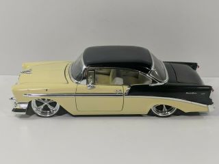 Jada 1956 Chevrolet Bel Air Dub City 1:24 Scale Diecast Yellow/black - No Box