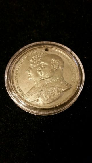 British Empire: 1902 Coronation Of King Edward Vii And Queen Alexandra Medal