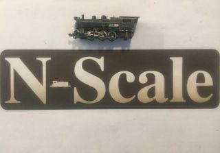 Bachmann Powered Steam 0 - 6 - 0 A.  T.  & S.  F Engine Locomotive N Scale