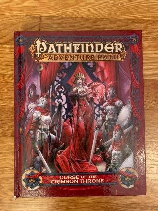 Paizo Pathfinder Adventure Path Curse Of The Crimson Throne 2016 Hardcover 478pg