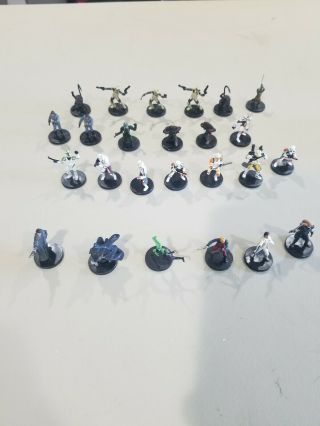 Wotc Star Wars Miniatures Mini Army Builder Rare Figures Leia Guri