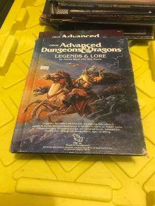 Tsr 1st Edition Ad&d Advanced Dungeons & Dragons Legends & Lore Oop