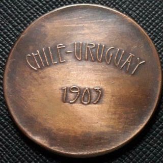1903 Uruguay - Chile - Art Nouveau Medal