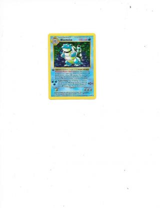 Blastoise 2/102 1st.  Edition Set Pokemon Card Shadowless Holo Foil