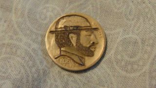 Awesome 1936 Hobo Buffalo Nickel Token Coin