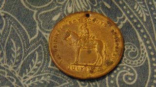 1910 Boy Scouts Swastika Good Luck Pictorial Medal Token