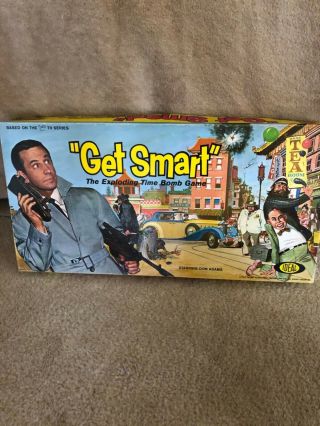 Vintage " Get Smart " The Exploding Time Bomb Game 1965 Starring Don Adams Game