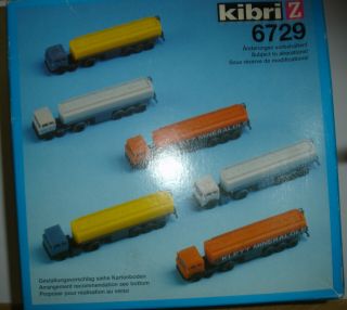 Kibri Z 6x Truck Kits,  2x Crossings,  Track - For Trainnut88 Only