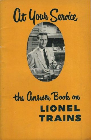 1953 Booklet - At Your Service - The Lionel Trains Answer Book -