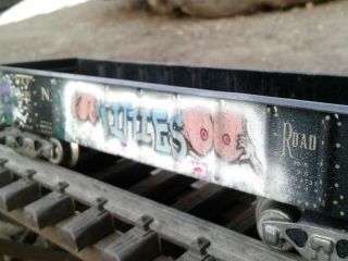 (graffiti) Marx Toys O - Scale Train Nkp 71499 Nyc & Stl Nickel Plate Road Gondola