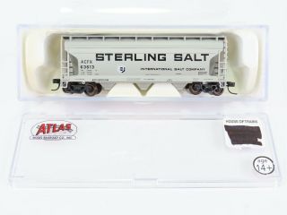 N Scale Atlas Trainman Acfx Sterling Salt Covered Hopper 63613 Rtr Model