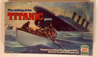 Sinking Of The Titanic 1976 Ideal Board Game