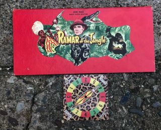Vintage Ramar Of The Jungle Board Game Spinner John Hall White Witch Doctor Part