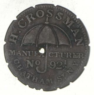 1837 Hard Times Token - Very Tough To Find - Us History M07