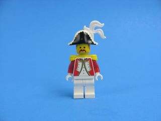 Vintage Lego Imperial Guard Admiral Minifigure W/red Vest White Plume 6271