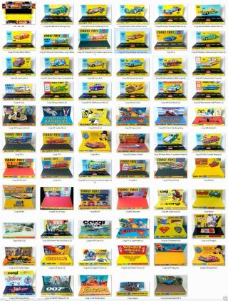 Custom Display Stand Diarama Suit Various Corgi Toys Die - Cast Model Cars 470 - 811