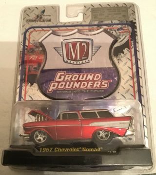 M2 Machines (release 03) Ground Pounders - 1957 Chevrolet Nomad Station Wagon Red