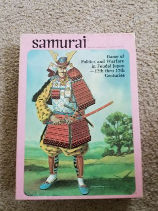 Samurai Avalon Hill Feudal Japan Game Of Politics & War 1980