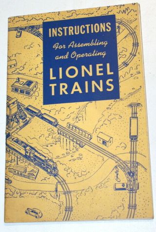 1948 Lionel Trains Instructions For Assembling And Operating Booklet Illustrated