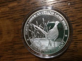 North American Upland Game Birds Ring - Necked Pheasant Three Piece Set Proof Coin