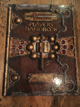 Players Handbook Core Rulebook 1 V 3.  5 Dungeons And Dragons