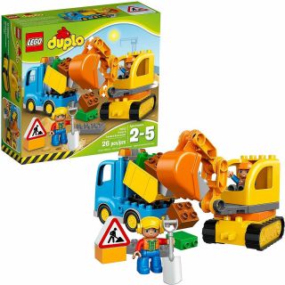 Lego Duplo Town Truck Tracked Excavator 10812 Dump Truck And Excavator Kids Co