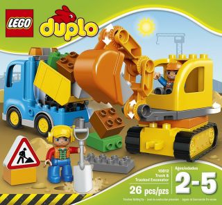 LEGO DUPLO Town Truck Tracked Excavator 10812 Dump Truck and Excavator Kids Co 2