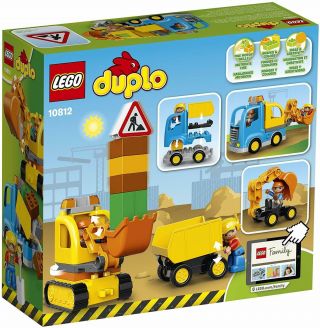 LEGO DUPLO Town Truck Tracked Excavator 10812 Dump Truck and Excavator Kids Co 3