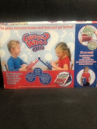 Guess Who? Extra Electronic Game Milton Bradley 2008 Complete W Box 2