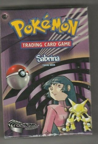 Pokemon Trading Card Game Tcg Gym Challenge Sabrina Theme Deck