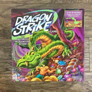 Dragon Strike Board Game Complete Motorized Neck Sweepin Action MB 2002 3