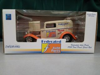 Ertl Federated Auto Parts 1932 Ford Panel Street Rod Die Cast Model Car Toy 1:25