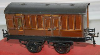 Hornby Series O Gauge No 1 Passenger Coach In Gwr Brown Livery