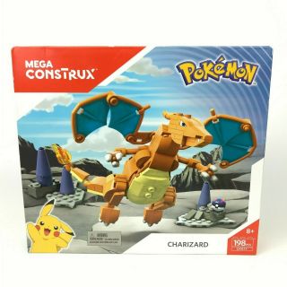 Mega Construx Pokemon Charizard Figure Building Toy Kit 198pcs Blocks Set Kids