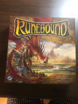 Runebound 3rd Edition Board Game With Gilded Blade And Mountains Rise Expansions