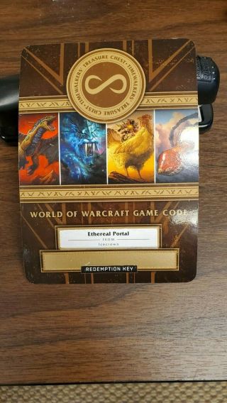 Blizzcon 2019 World Of Warcraft - Ethereal Portal Loot Card Unscratched