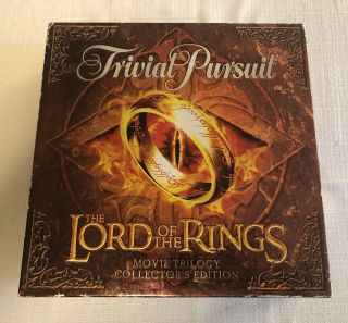Trivial Pursuit Lord Of The Rings Trilogy Collector 
