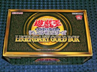 Yugioh Limited Legendary Gold Box Bonus Special Pack Storage Display Case Japan