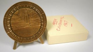 Medallic Art Co. ,  Ny - Nebraska Centennial Bronze Medal & Stand