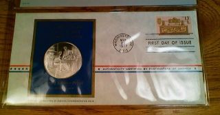 1977 Postmasters Of America Centennial Of Sound Recording Silver Medal