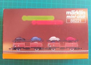 Marklin Z Scale 86221: Db Auto Transport Freight Car Set,  Era Iii