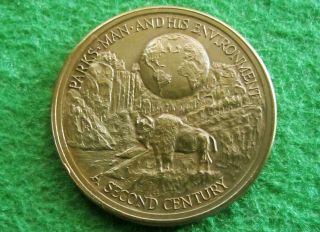 1872 - 1972 National Parks - Yellowstone Medium Relief Medal - U S