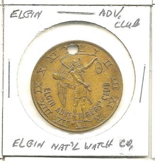 Adv,  Trade Token - Elgin Il.  - Elgin Watch Co.  Adventurer 