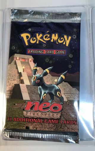 Pokemon Neo Discovery Umbreon Booster Pack - Factory - Very